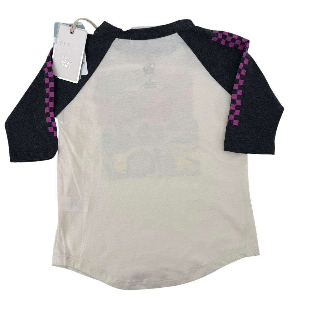 NWT Chaser Disney Pixar‎ Cars Lightning McQueen Raglan T Shirt Kids Size 6 - Picture 4 of 5